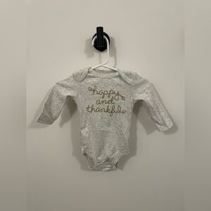 Carters 3 month onesie “Happy and Thankful”